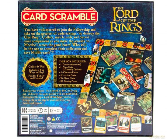 Lord Of The Rings: Lord Of The Rings Card Scramble Board Game [GRA PLANSZOWA]