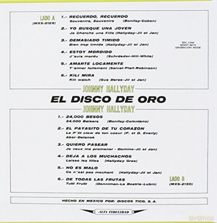 Johnny Hallyday: Made In Mexique - El Disco De Oro [CD]