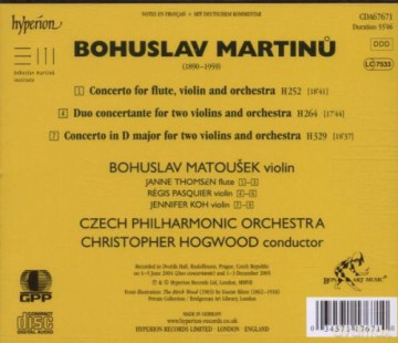 Matousekczech Pohogwood: Martinuthe Complete Music For Violin [CD]