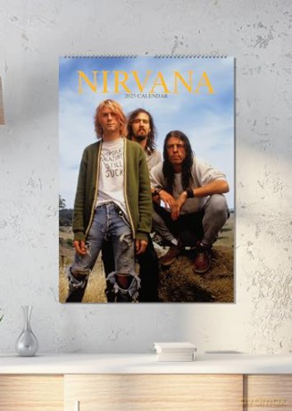 Nirvana: Nirvana 2025 Calendar [KALENDARZ]