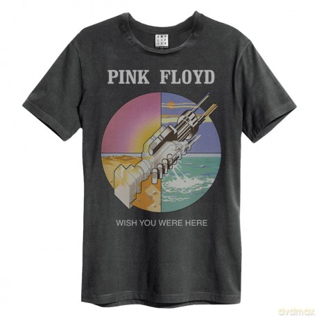 Pink Floyd: Pink Floyd Wish You Were Here Amplified Vintage Charcoal Large T Shirt