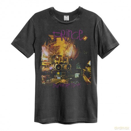 Prince: Prince - Sign Of The Times Amplified Vintage Charcoal Small T Shirt