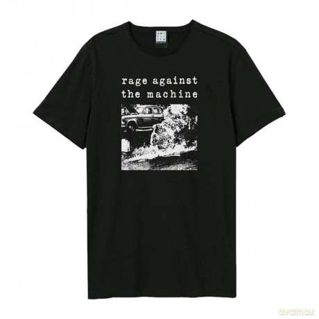 Rage Against The Machine: Rage Against The Machine - Monk Fire Amplified Vintage Black Small T Shirt