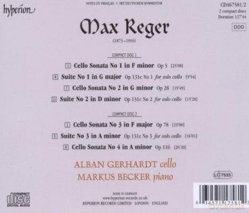 Gerhardtbecker: Regercello Sonatas [2CD]