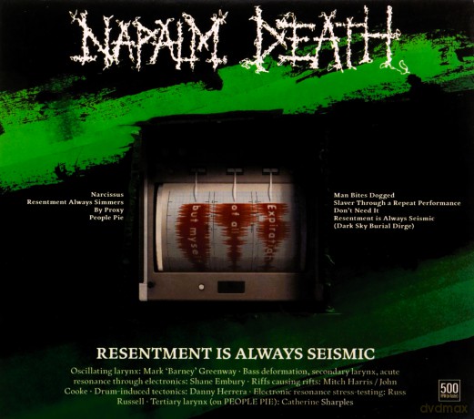 Napalm Death: Resentment Is Always Seismic [CD]