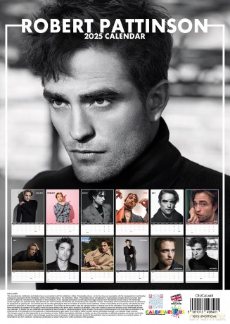 Robert Pattinson: Robert Pattinson 2025 Calendar [KALENDARZ]