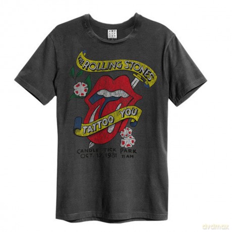 The Rolling Stones: Rolling Stones - Tattoo You Amplified Vintage Charcoal Medium T Shirt