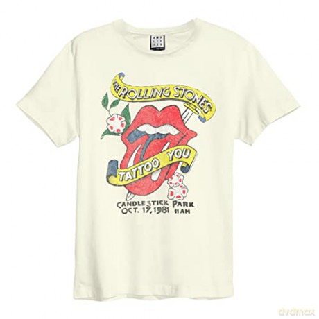 The Rolling Stones: Rolling Stones Tattoo You Amplified Vintage Charcoal Xx Large T Shirt
