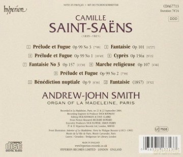 Smith: Saintsaenspreludes Et Fuguesfantasies [CD]