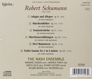 Nash Ensemble: Schumannchamber Music [CD]