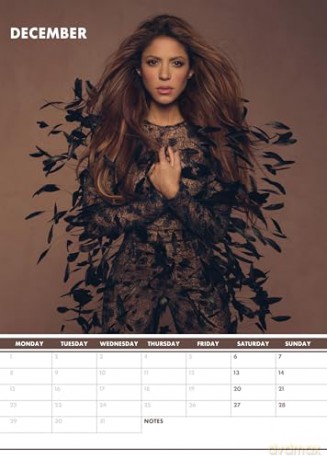 Shakira: Shakira 2025 Calendar [KALENDARZ]
