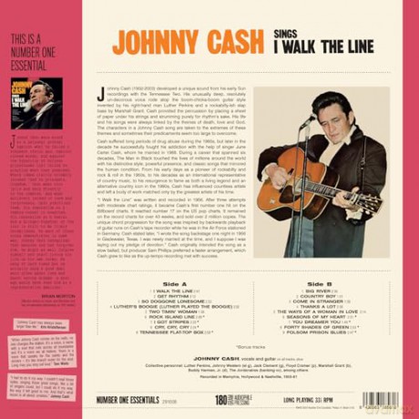 Johnny Cash: Sings I Walk The Line (+8 Bonus Tracks) (Limited) [Winyl]