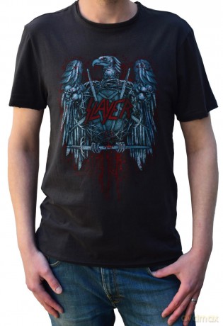 Slayer: Slayer - Ammunition Eagle Amplified Vintage Charcoal Small T Shirt