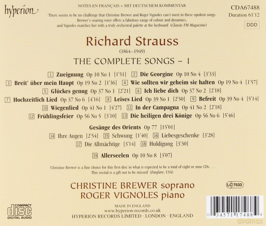 Brewervignoles: Strausscpte Songs Vol 1 [CD]