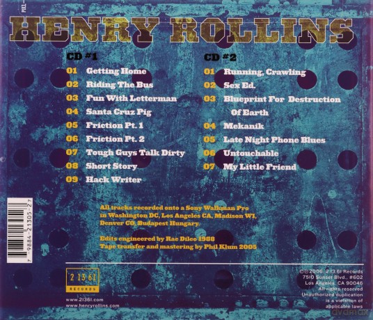 Henry Rollins: Sweatbox [2CD]