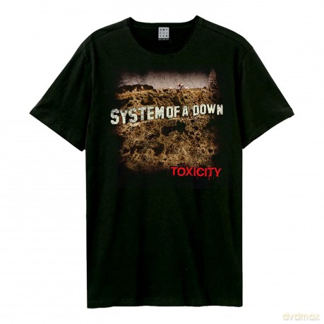 System Of A Down: System Of A Down - Toxicity Amplified Vintage Black Large T Shirt