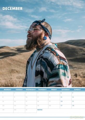 Teddy Swims: Teddy Swims 2025 Calendar [KALENDARZ]