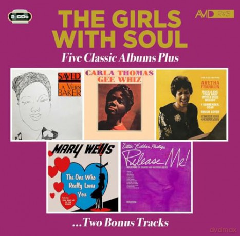 Lavern Baker & Carla Thomas & Aretha Franklin & Mary Wells & Little Esther Phillips: The Girls With Soul - Five Classic Albums Plus (Saved / Gee Whiz / The Electrifying / The One Who Really Loves You / Release Me!) [2CD]