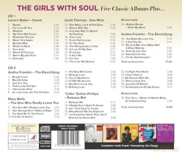 Lavern Baker & Carla Thomas & Aretha Franklin & Mary Wells & Little Esther Phillips: The Girls With Soul - Five Classic Albums Plus (Saved / Gee Whiz / The Electrifying / The One Who Really Loves You / Release Me!) [2CD]