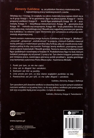 Euklides. Elementy. Teoria proporcji i podobieństwa - Euklides [KSIĄŻKA]