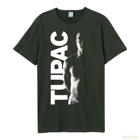 Tupak Shakur: Tupak Shakur Amplified Vintage Charcoal Xx Large T Shirt