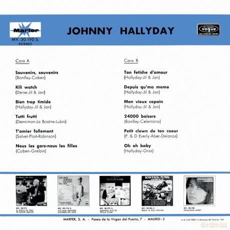 Johnny Hallyday: Vogue Made In Hispanie [Winyl]