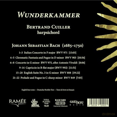 Bertrand Cuiller: Wunderkammer. Bach: Harpsichord Works [CD]