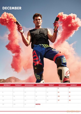 Zac Efron: Zac Efron 2025 Calendar [KALENDARZ]