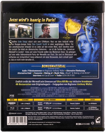 An American Werewolf in Paris (Amerykański wilkołak w Paryżu) [Blu-Ray 4K]+[Blu-Ray]