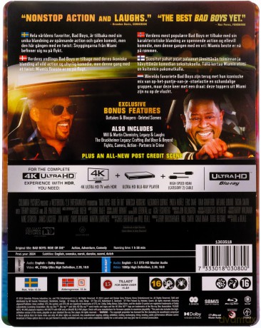 Bad Boys Ride Or Die (steelbook) [Blu-Ray 4K]+[Blu-Ray]