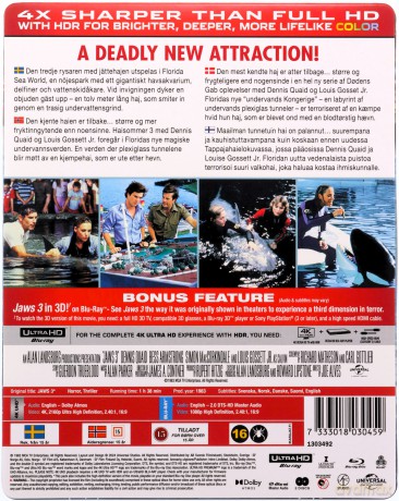 Jaws 3 (Szczęki 3) (steelbook) [Blu-Ray 4K]+[Blu-Ray]