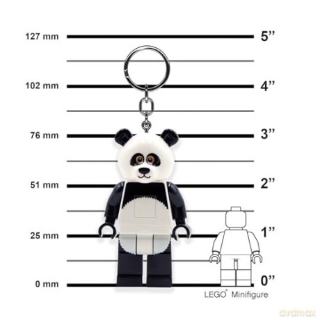 LEGO brelok lampa lampka LED do kluczy Panda
