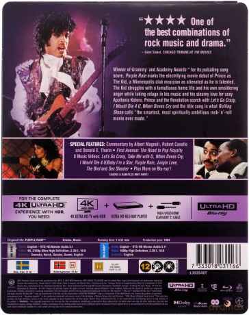 Purple Rain (Purpurowy deszcz) (steelbook) [Blu-Ray 4K]+[Blu-Ray]