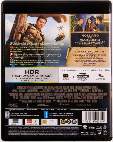 Uncharted [Blu-Ray 4K]+[Blu-Ray]