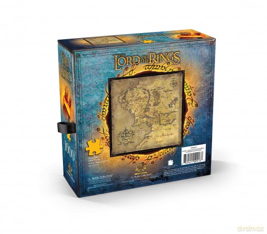 Puzzle Noble Collection Władca Pierścieni 1000 elementów Mapa Śródziemia - Władca Pierścieni NN9472