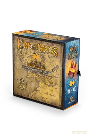 Puzzle Noble Collection Władca Pierścieni 1000 elementów Mapa Śródziemia - Władca Pierścieni NN9472