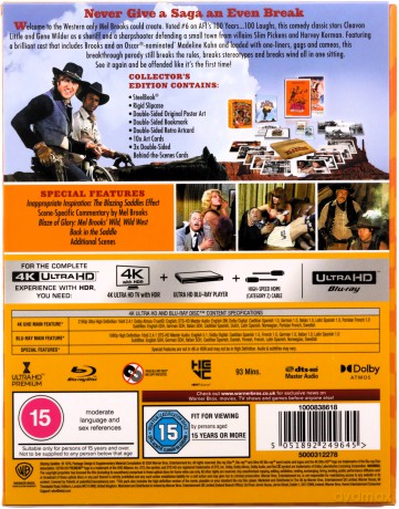 Blazing Saddles (Płonące siodła) (steelbook) [Blu-Ray 4K]+[2xBlu-Ray]