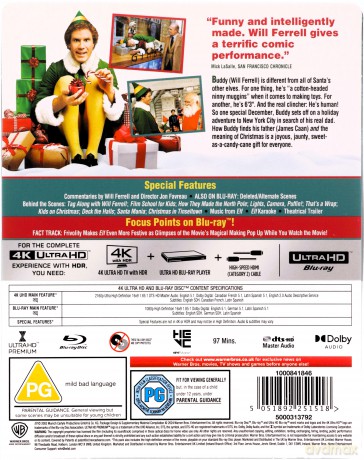 Elf (steelbook) [Blu-Ray 4K]+[Blu-Ray]