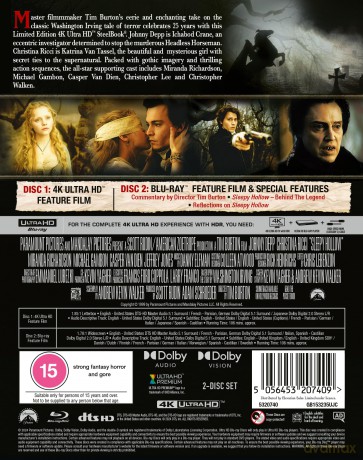 Sleepy Hollow (Jeździec bez głowy) (steelbook) [Blu-Ray 4K]+[Blu-Ray]