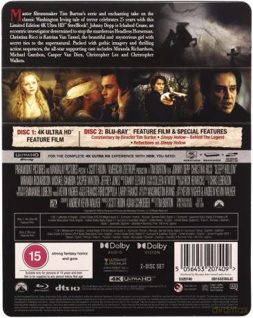 Sleepy Hollow (Jeździec bez głowy) (steelbook) [Blu-Ray 4K]+[Blu-Ray]