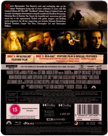 Sleepy Hollow (Jeździec bez głowy) (steelbook) [Blu-Ray 4K]+[Blu-Ray]