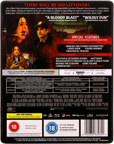 Thanksgiving (Noc Dziękczynienia) (steelbook) [Blu-Ray 4K]+[Blu-Ray]
