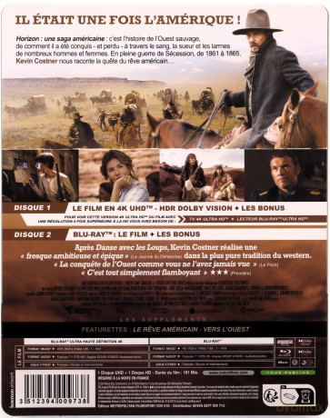 Horizon: An American Saga - Chapter 1 (Horyzont. Rozdział 1) (steelbook) [Blu-Ray 4K]+[Blu-Ray]