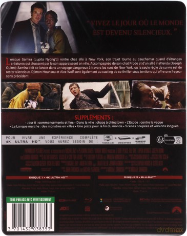 Ciche miejsce: Dzień pierwszy (steelbook) [Blu-Ray 4K]+[Blu-Ray]