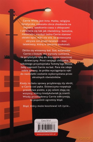 Carrie (ilustrowane brzegi) - Stephen King [KSIĄŻKA]