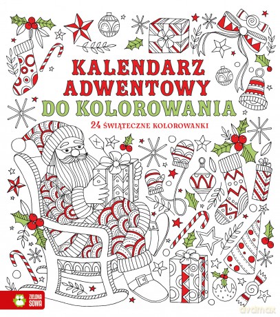 Kalendarz adwentowy do kolorowania [KSIĄŻKA]
