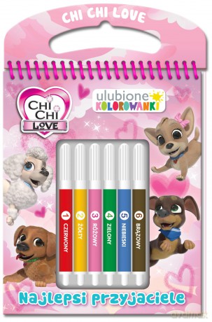 Najlepsi przyjaciele. Chi Chi Love. Ulubione kolorowanki [KSIĄŻKA]