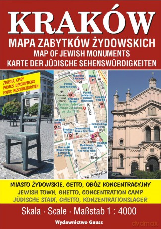 Plan miasta "Kraków - Mapa Zabytków Żydowskich" [KSIĄŻKA]