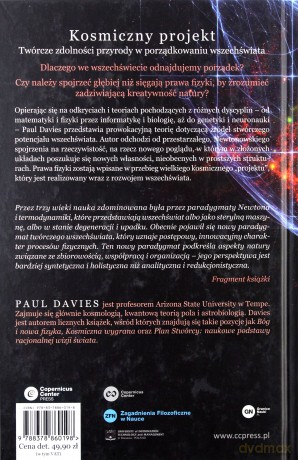 Kosmiczny projekt. O twórczym uporządkowaniu wszechświata - Davies Paul [KSIĄŻKA]