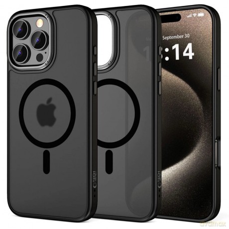 Etui Tech-Protect MagEdge MagSafe na iPhone 16 Pro - półprzezroczyste